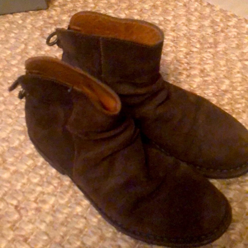 Fiorentini + Baker Brown suede boot bottie